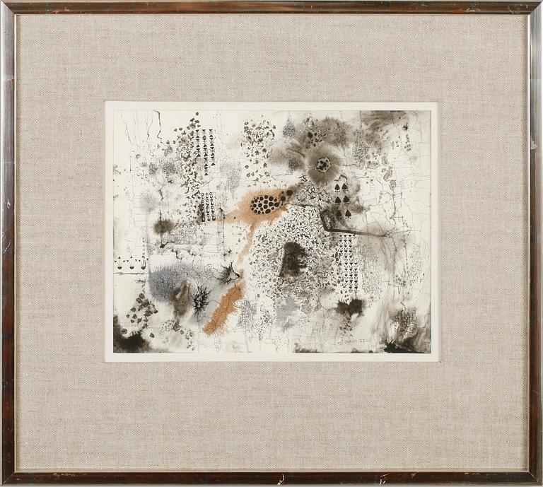 THEA EKSTRÖM, blandteknik, sign och dat 12 V 63.