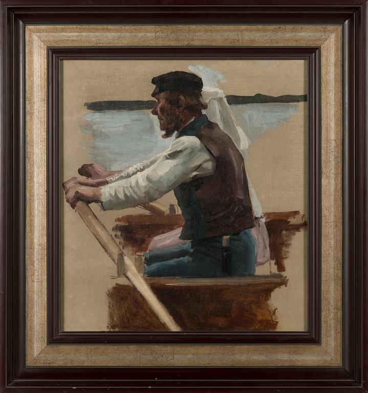Albert Edelfelt, Studie till verket "Ett barns likfärd".