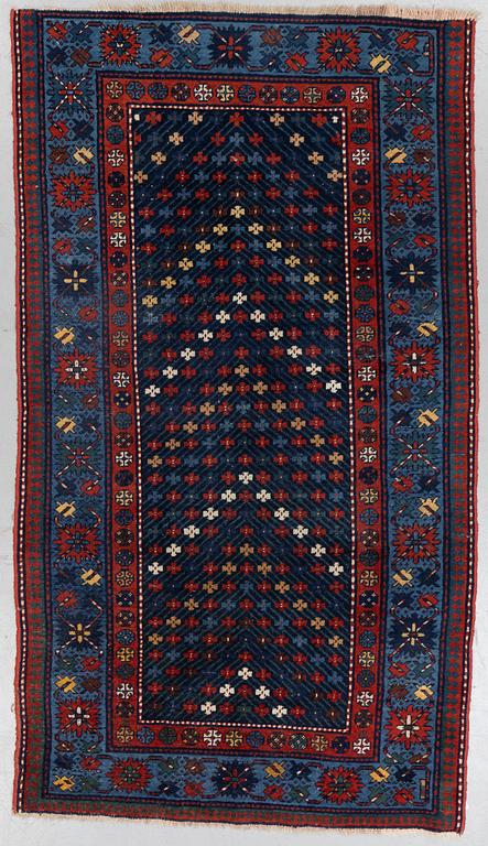Rug, semi-antique, Caucasian, ca 228 x 129 cm.