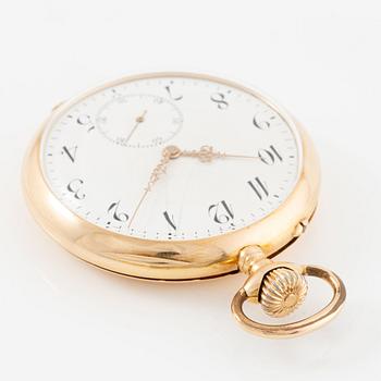 IWC, pocket watch, 18K gold, 51.5 mm.