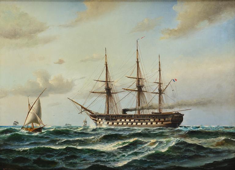 Christian Fredrik Swensson, French line ship for steam engine.