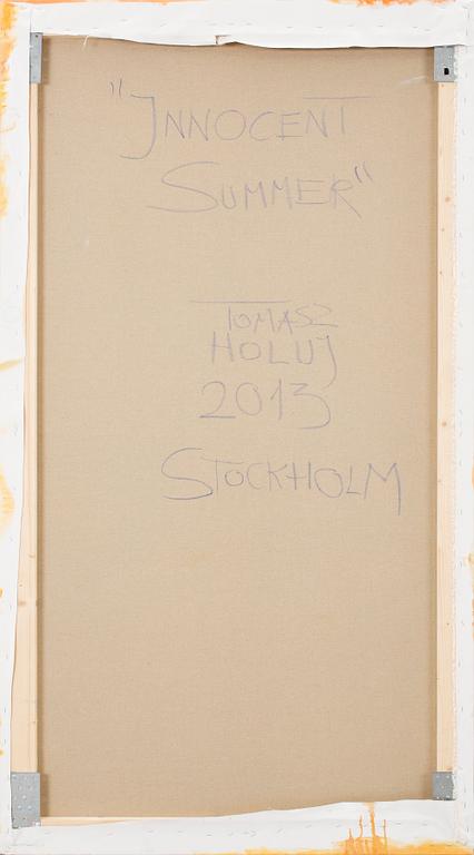 THOMAS HOLUJ, Oil on canvas, signed, dated 2013 vesro.