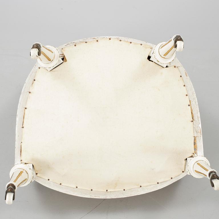 KARMSTOL, gustaviansk, 1700-talets slut.