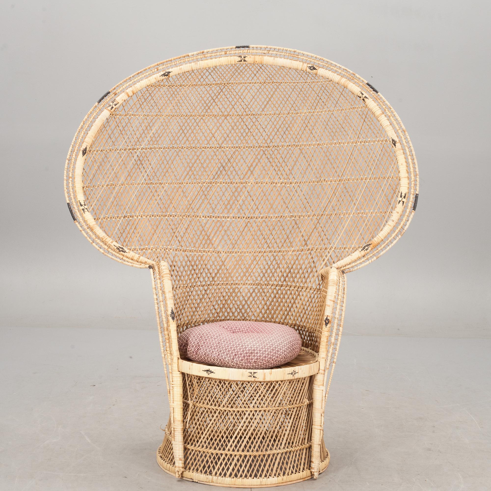 KORGFÅTÖLJ, rotting, 1900-tal.