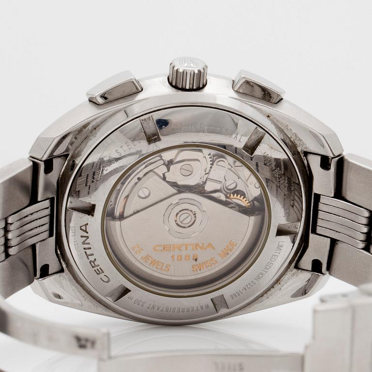 CERTINA, 1888 (330m/1000ft), chronograph, wristwatch, 44 mm,