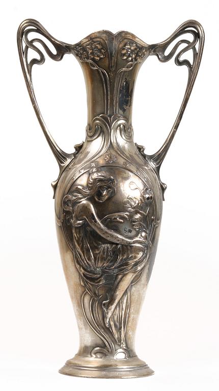 VAS, vitmetall, WMF, jugend, omkring sekelskiftet 1800/1900.