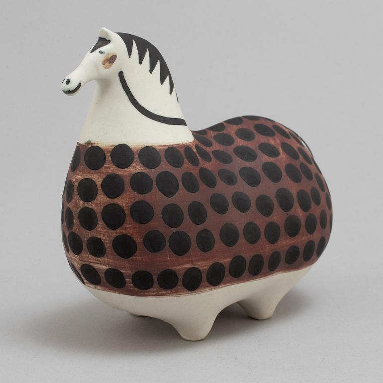 STIG LINDBERG, figurin, stengods, "Springare", Gustavsberg studio.