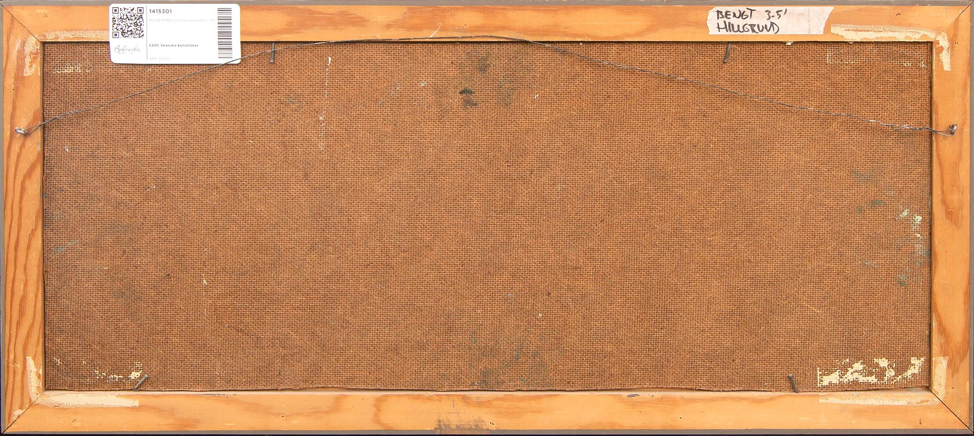Bengt Hillgrund, oil on panel, signed.