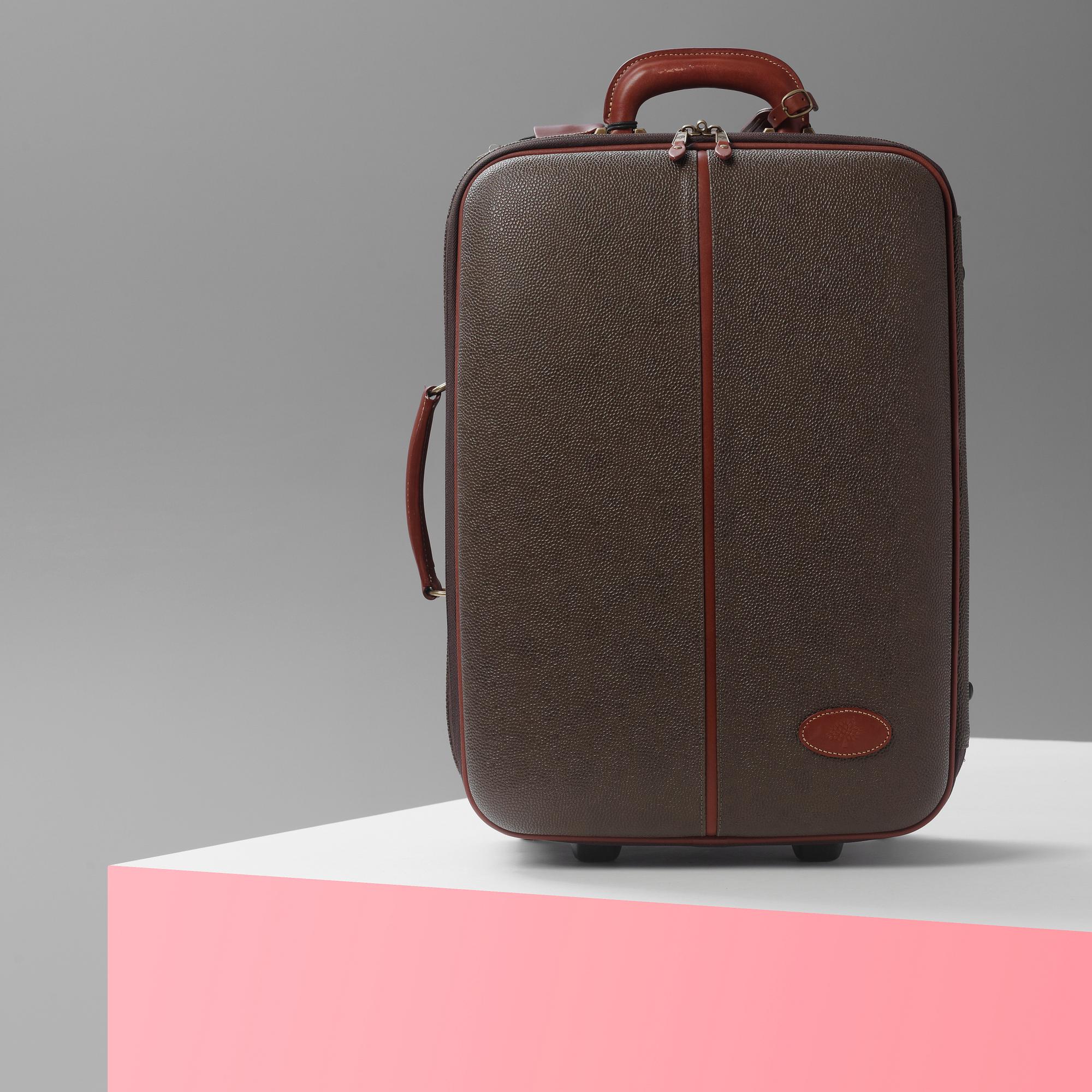 A hardsided trolley by Mulberry.