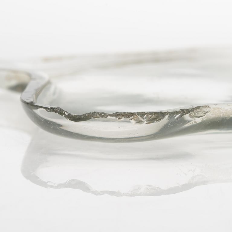 Alvar Aalto, a 1939-1940 dish '9748' signed Alvar Aalto for Karhula Glassworks, Finland.