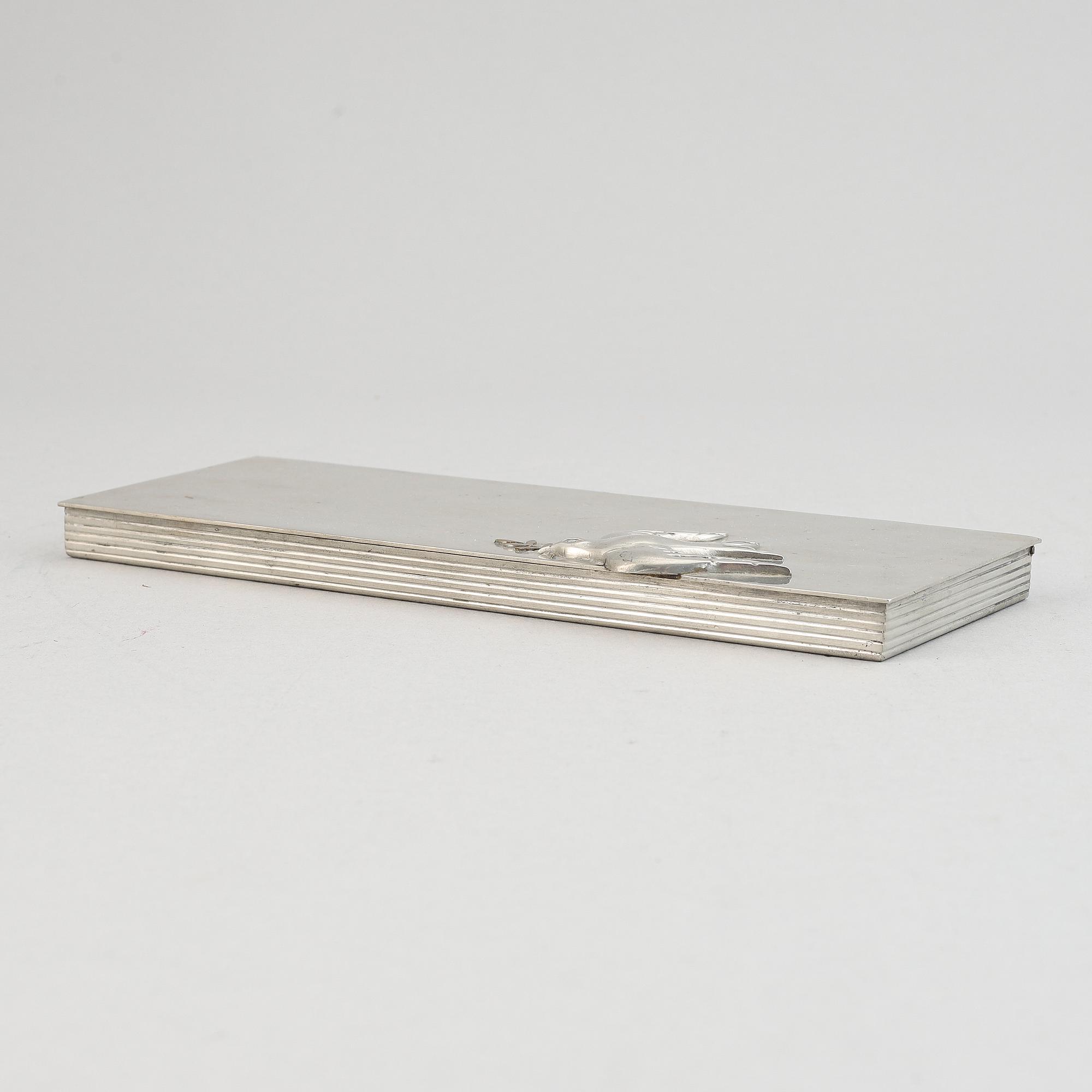 A pewter box, Firma Svenskt Tenn, Stockholm, 1944.