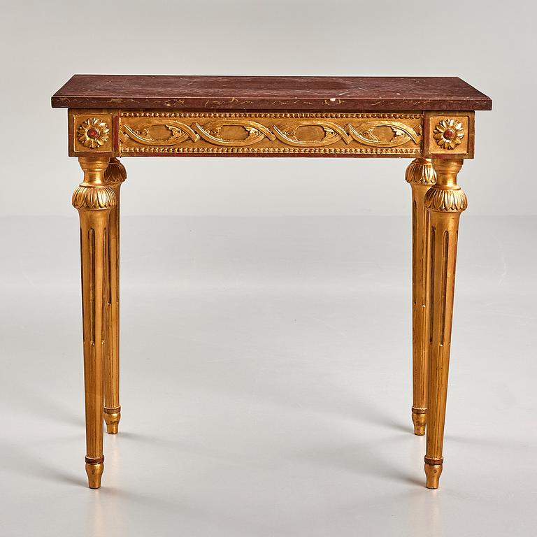 A late Gustavian 18th century console table.