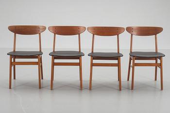 STOLAR, 4 stycken Farstrup, 1950/60-tal.