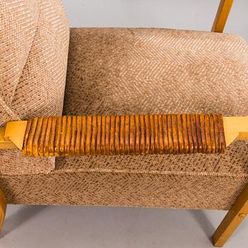 ALVAR AALTO, a pair 1950's armchairs, modell 48 O.Y. Huonekalu- ja Rakennustyötehdas A.B.