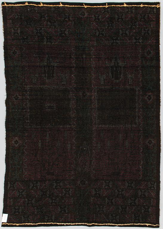 A Finnish rya rug dated 1929. Circa 260x190 cm.