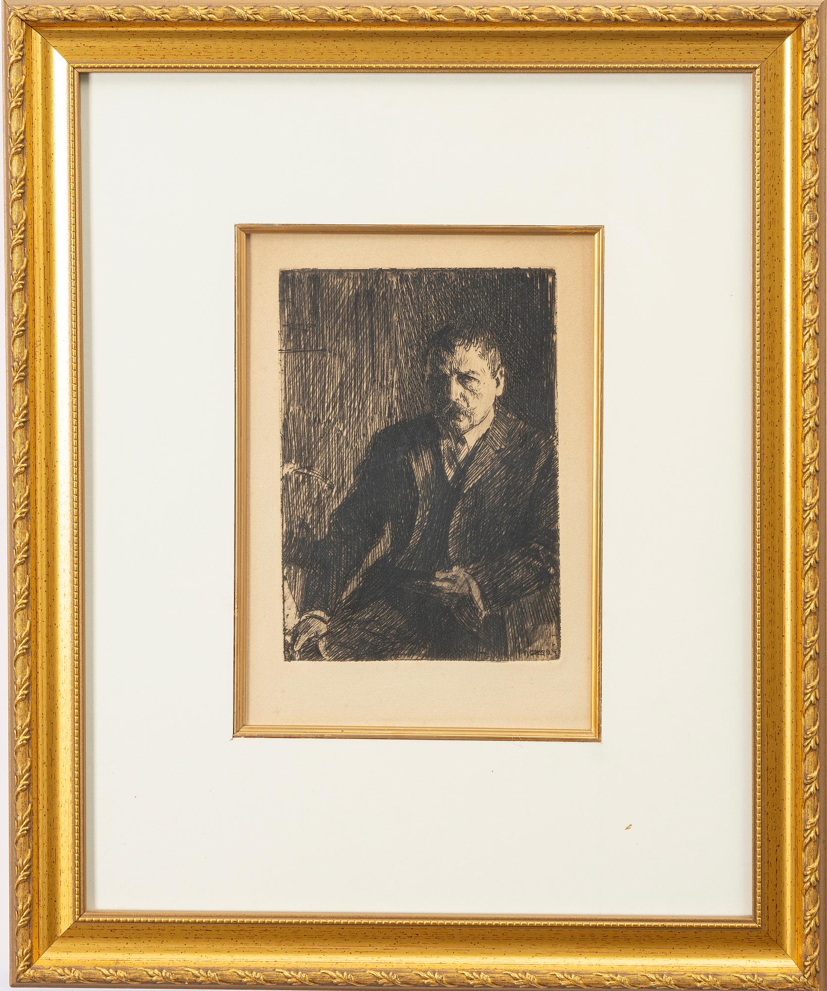 Anders Zorn, "Självporträtt 1904 I".