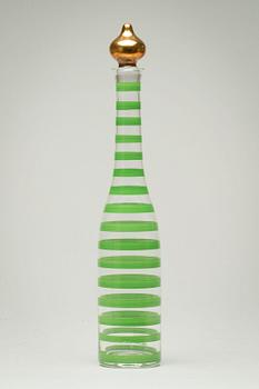 KARAFF, glas,  "Clown", Anne Nilsson, Orrefors.