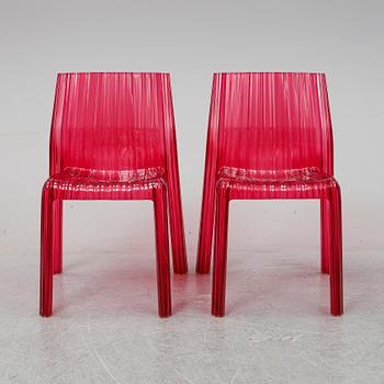 PATRICIA URQUIOLA, 8 'Frilly'  chairs, Kartell, designed 2008.