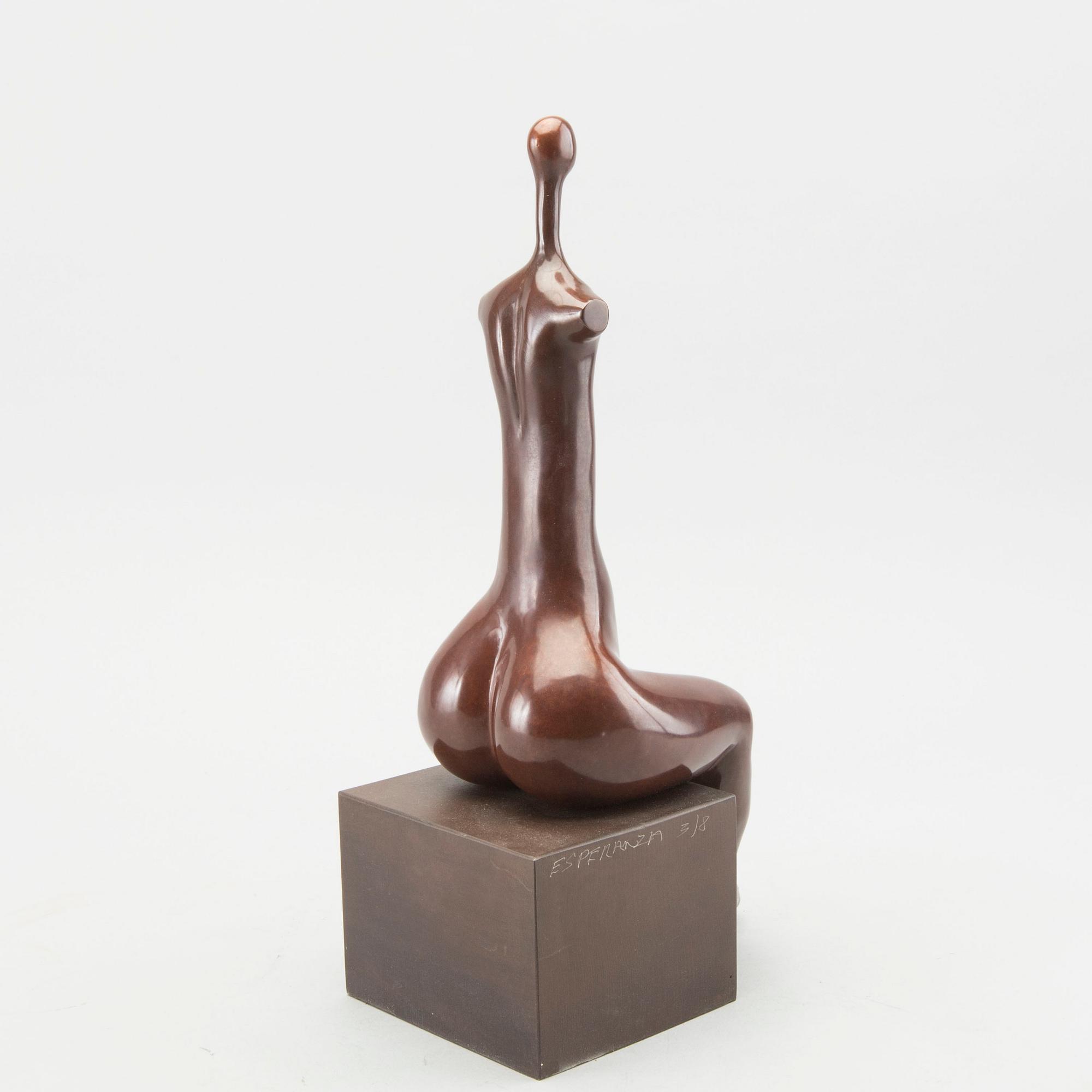 ESPERANZA LOPEZ-MONTOYA, bronze sculpture, signed and numbered 3/8.