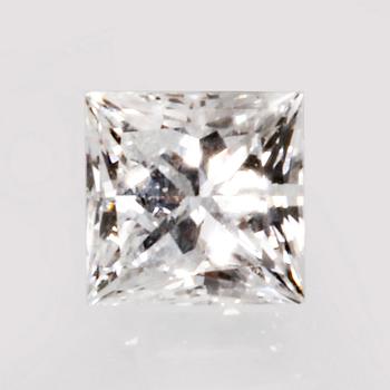 Lös sten prinsesslipad diamant ca 0,30 ct TW/VS enligt uppgift.