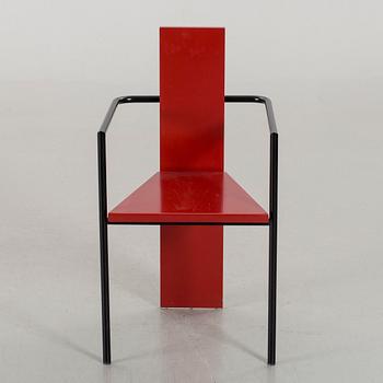 A JONAS BOHLIN "CONCRETE" ARMCHAIR, 1983.
