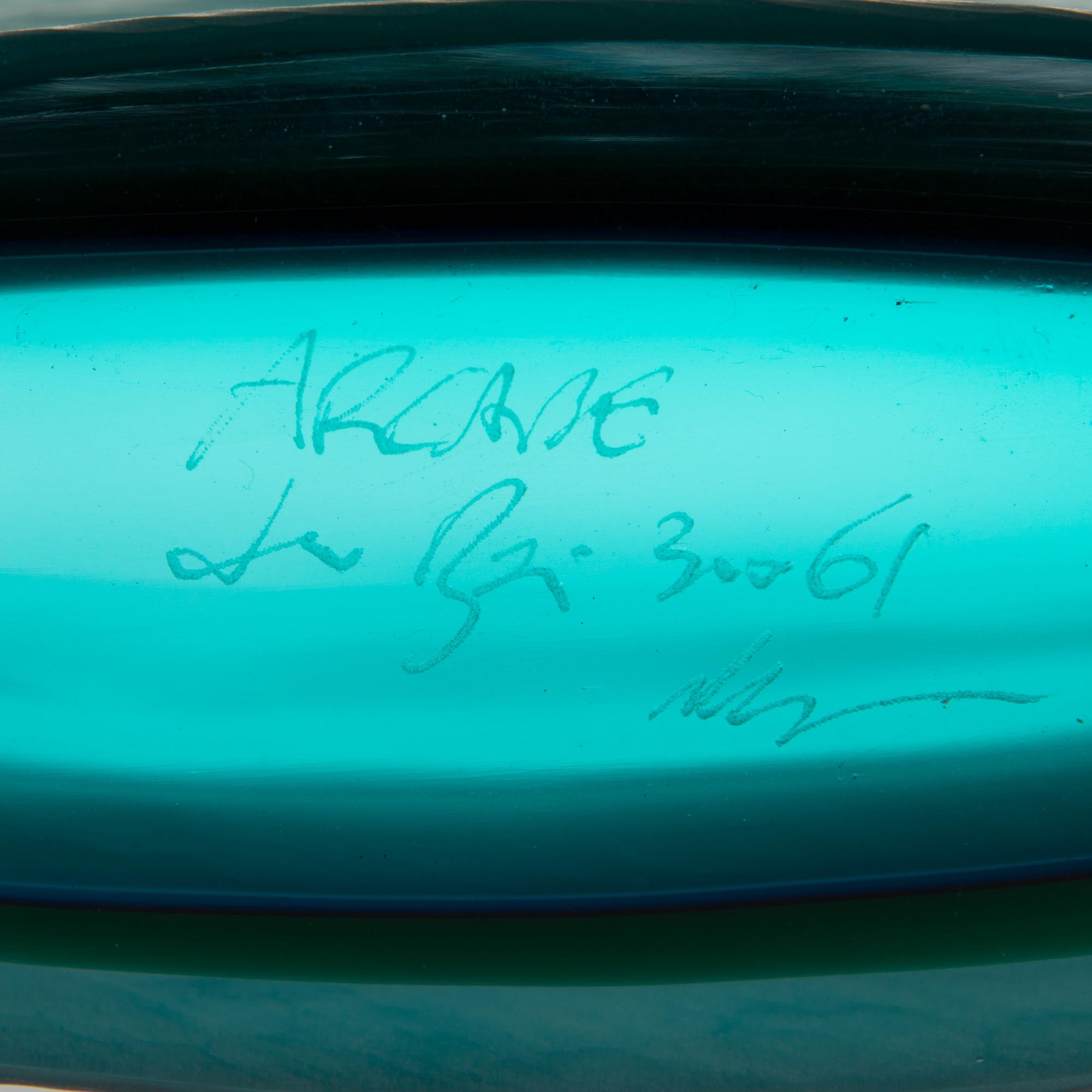IVAN BAJ, TAIDELASI / MALJAKKO, signeerattu, Arcade Murano. 2000-luvun alku.