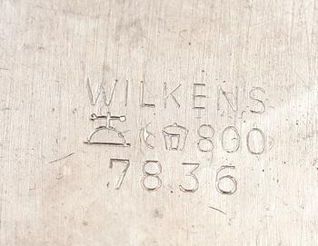 SUPKOPPAR, 8 st, silver, Wilkens. Tot vikt 158 g.