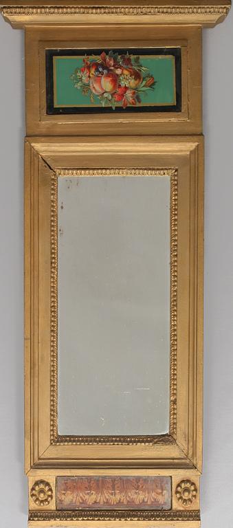 SPEGEL, sengustaviansk, signerad Carl Gustaf Fyrwald (verksam 1776-1816).