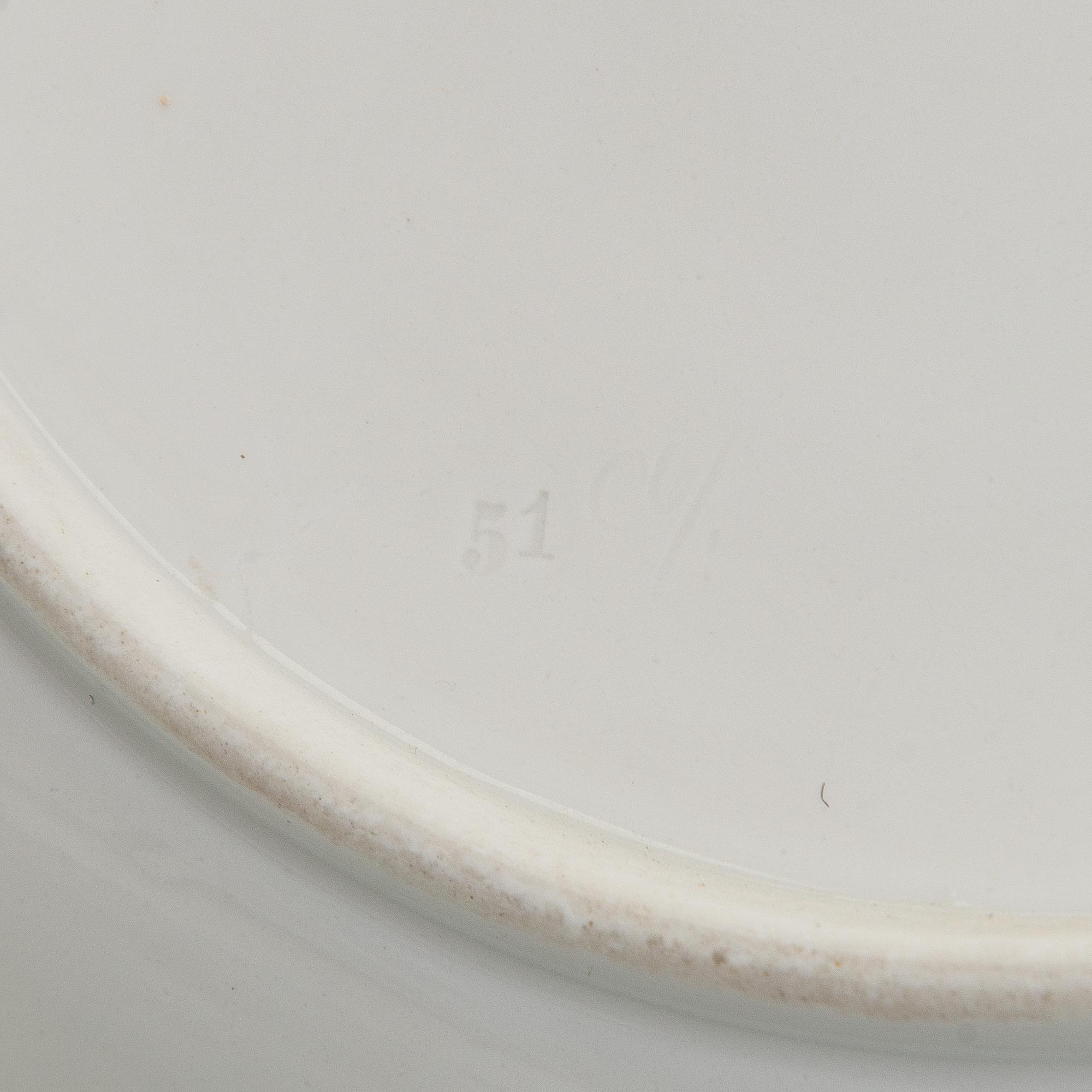 Meissen, four porcelain plates, 19th–20th century.