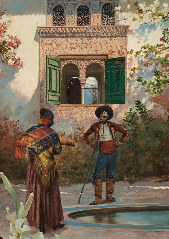 Hugo Birger, "Dansrepetition under Carnavaletid i Granada".