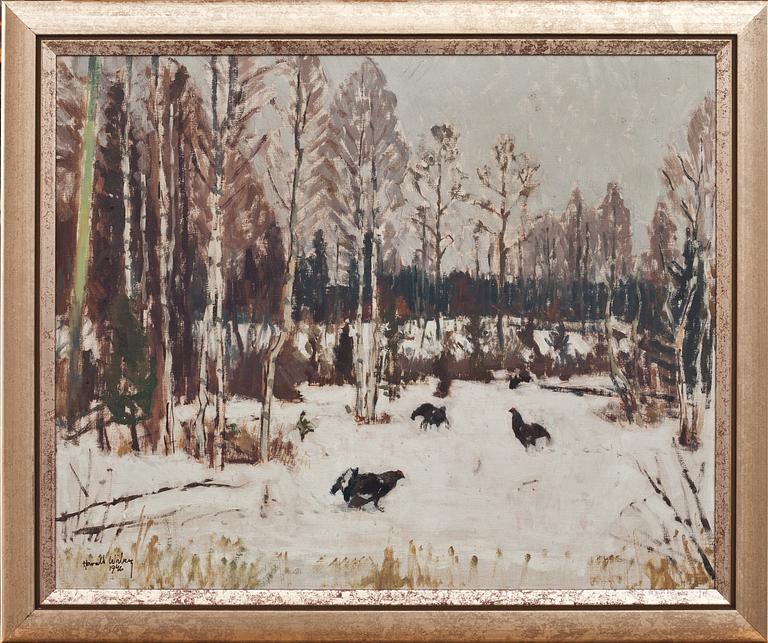 HARALD WIBERG, olja på duk, signerad och daterad 1946.