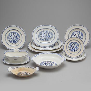 A 96 piece creamware dinner service 'India' from Gustavsberg.