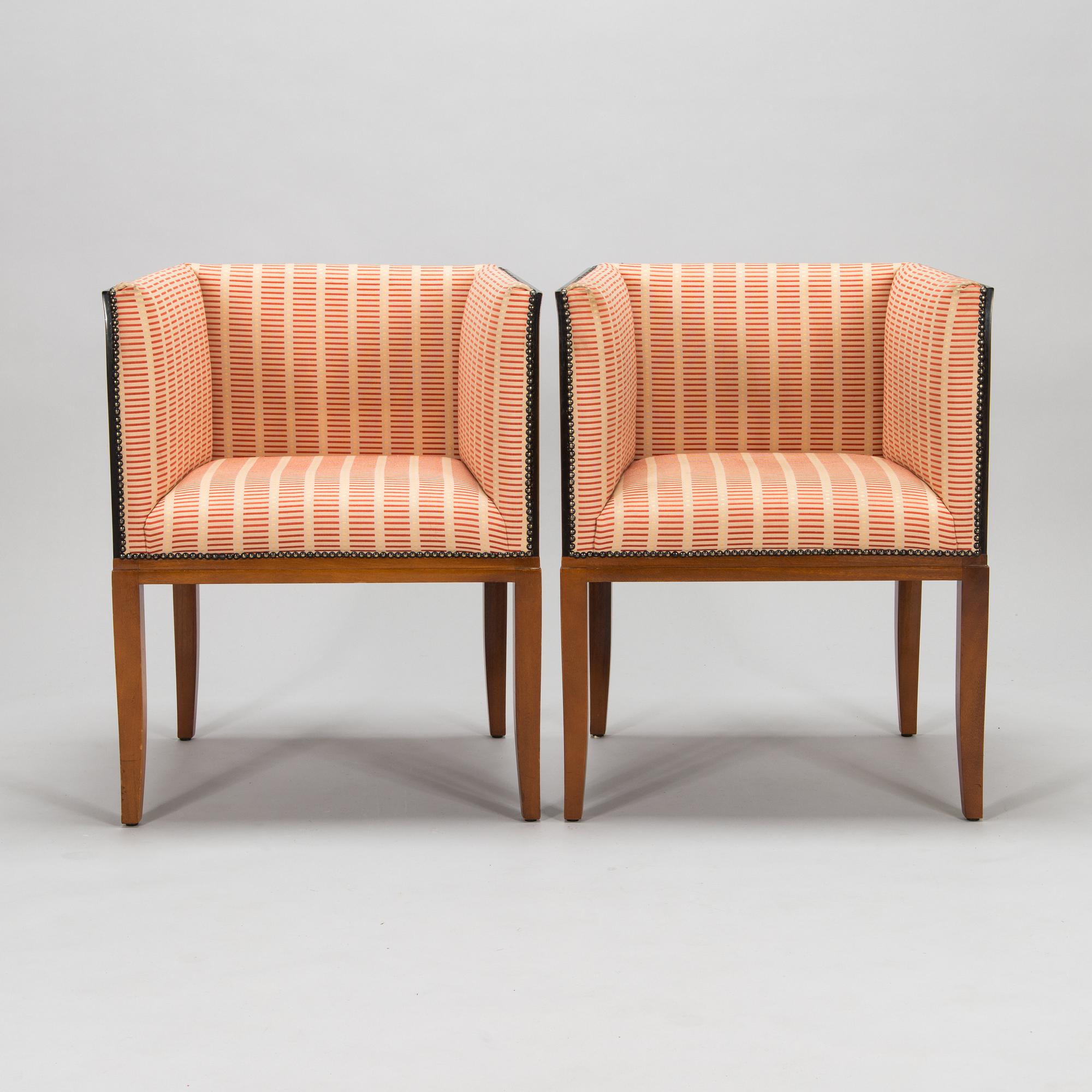 Eliel Saarinen, a late 20th-century 5-piece 'Saarinen house' furniture suite, Adelta oy, Finland.