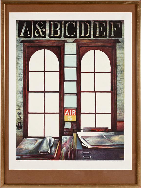 LOWELL NESBITT, färglitografi. Sign och numr 86/91.