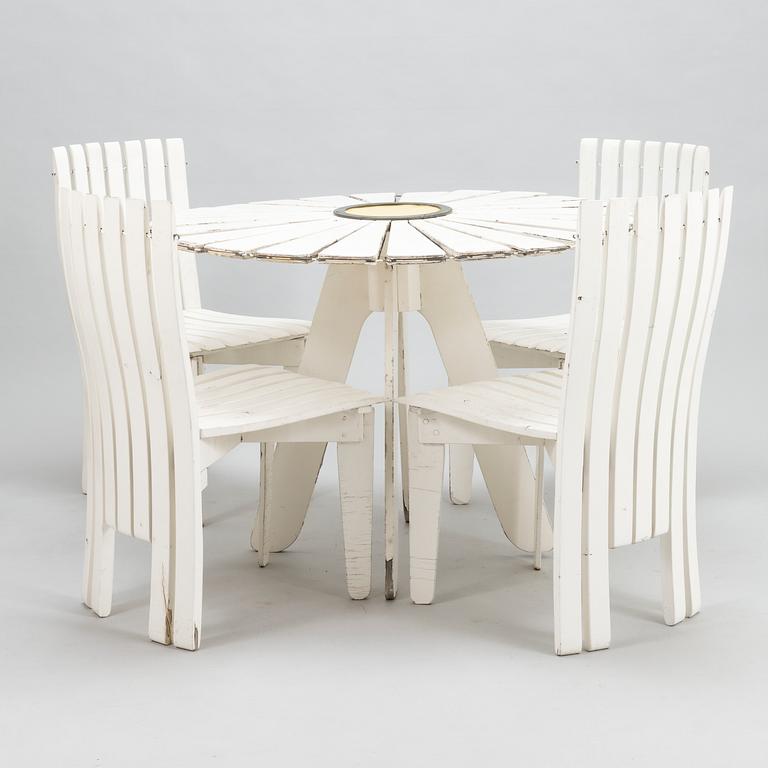 ALVAR AALTO, Puutarhakalusto, 5 osaa, "Aurinko-sarja", Artek 1960/1970-luku.