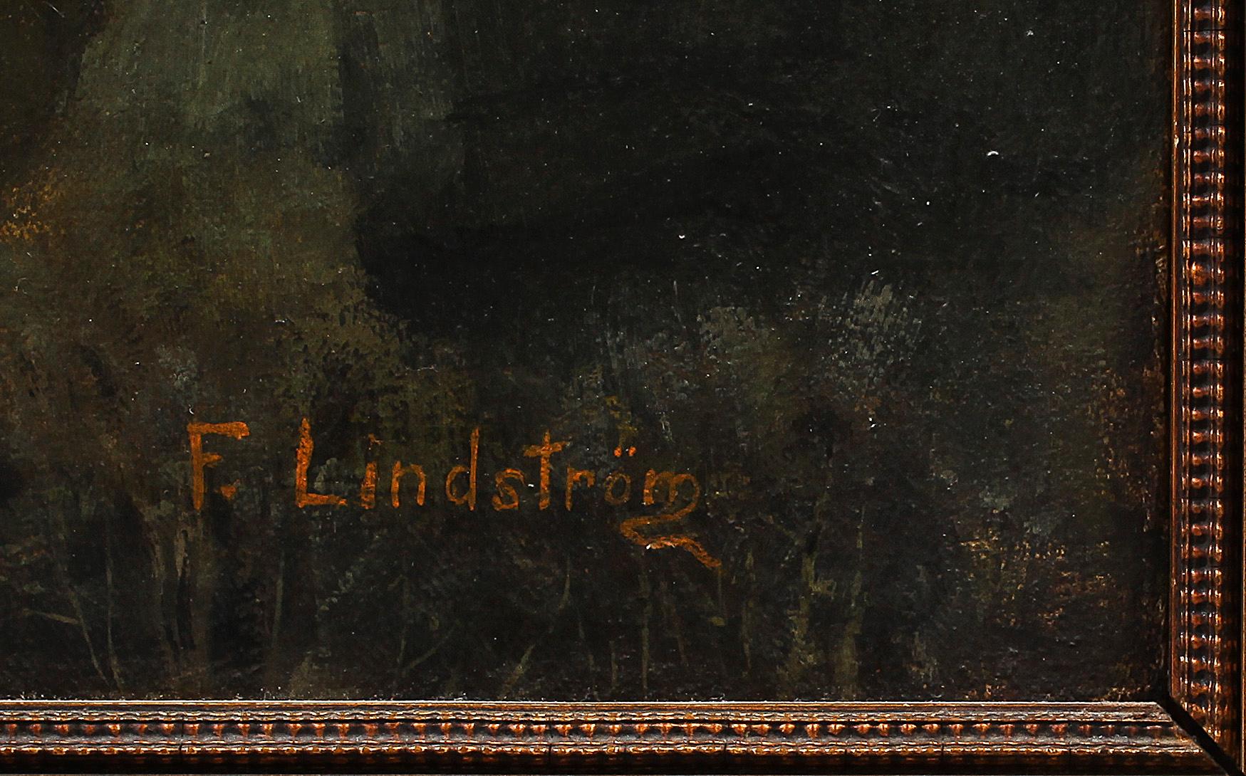 FRITZ LINDSTRÖM, olja på duk, sign.