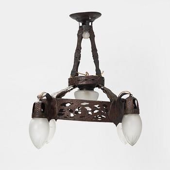 Ceiling lamp, Art Nouveau, first half of the 20th century.