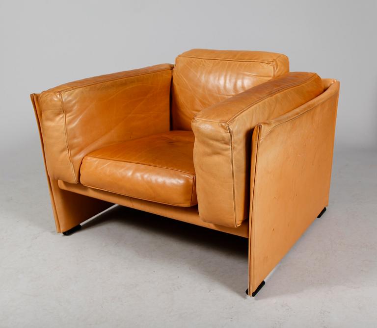 SOFFA OCH FÅTÖLJ, 2 del, "Duc", Mario Bellini, Cassina, Italien.