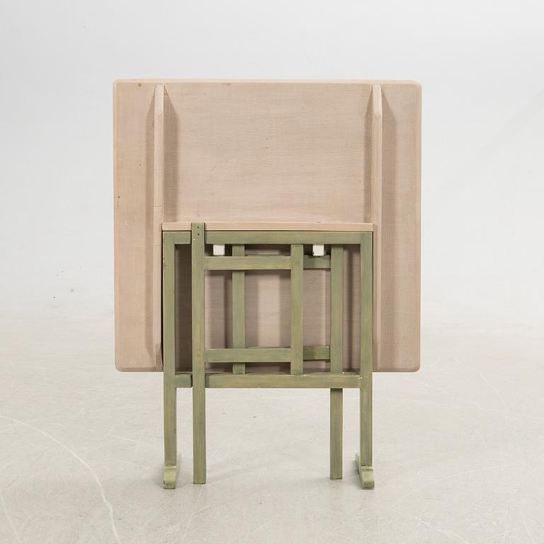 Folding table, early 20th century.