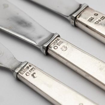 Hugo Strömdal, bestick 35 delar, 'Grand Prix', sterling silver, design Kay Bojesen, Stockholm, 1950-1960-tal.