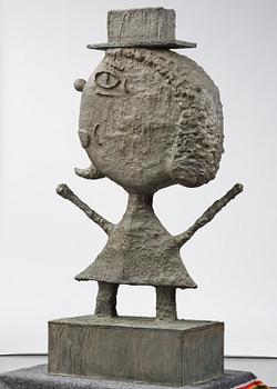 Donald Baechler, "Man with Hat".