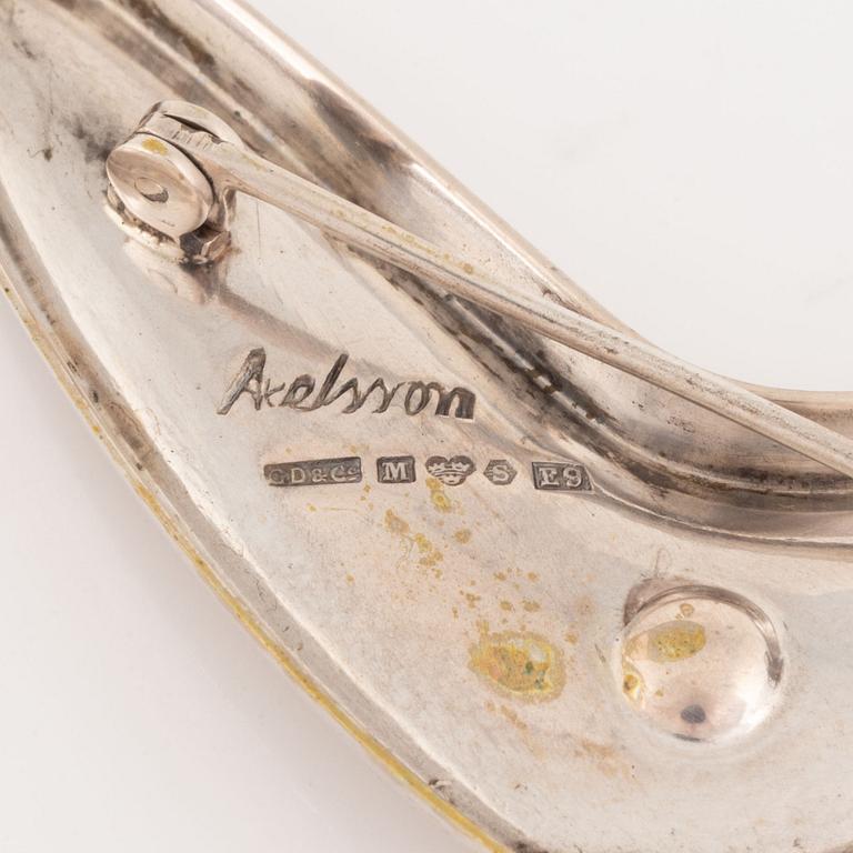Silver and pearl brooch, Gustaf Dahlgren & Co, Axelsson,