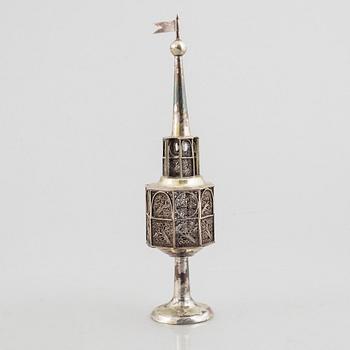 Besamim / spice tower, silver, Judaica, Berlin, first half of the 19th Century.