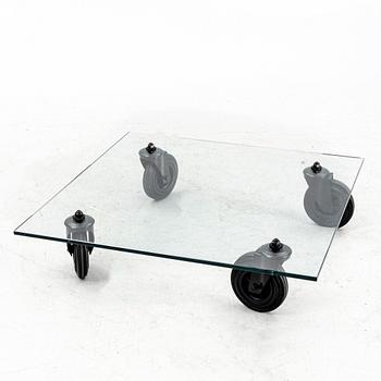 Gae Aulenti, Coffee table, “Tavolo con Ruote”, Fontana Arte, Italy, late 20th/early 21st century.