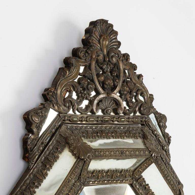 A Baroque style mirror, early 20th century.