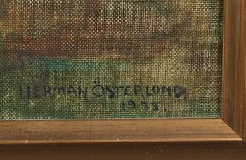 HERMAN ÖSTERLUND, olja på duk, signerad och daterad 1933.
