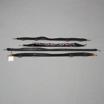 4 bag/skoulder straps from Valentino and Kate Cate.