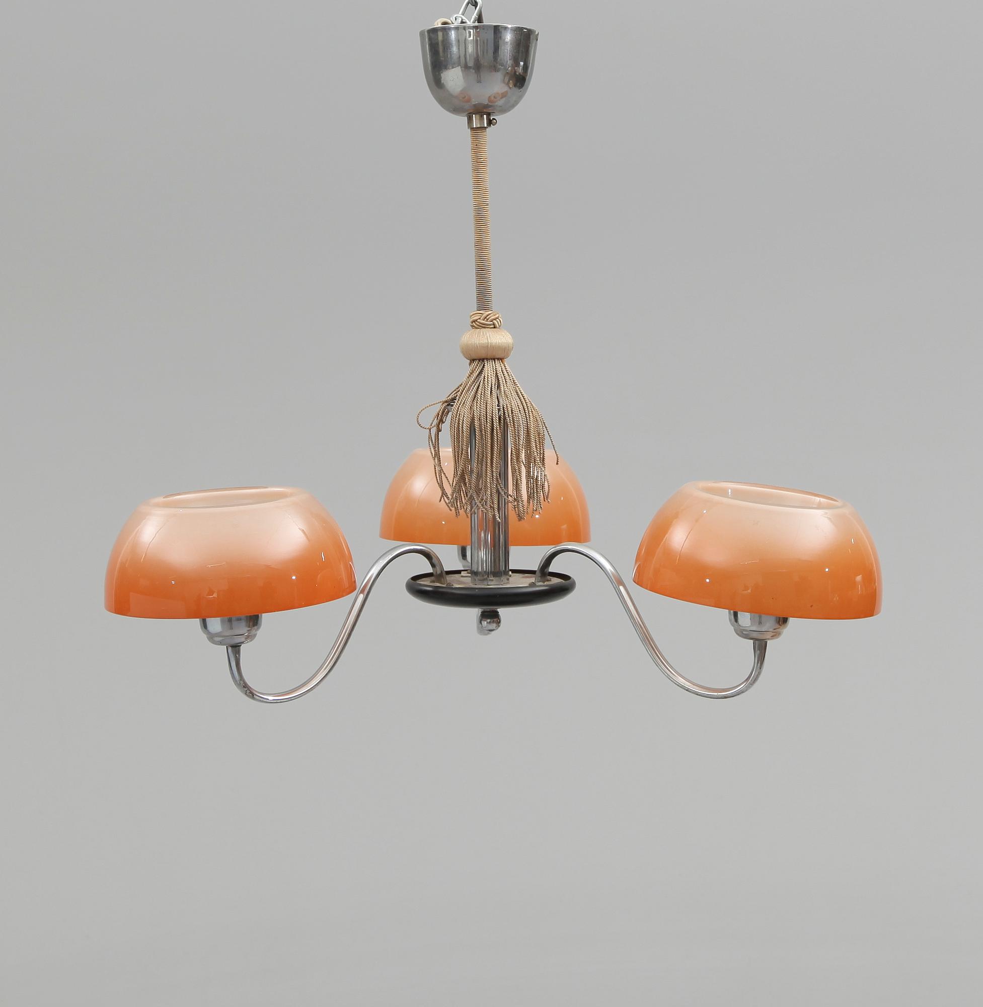 TAKLAMPA, art déco, 1930-tal. Höjd ca 45 cm.