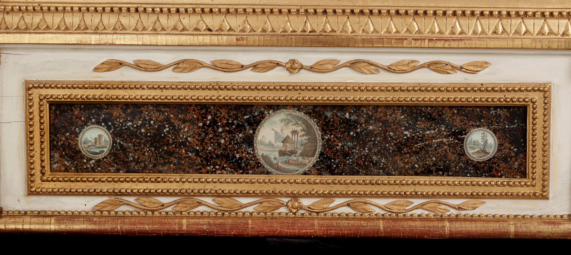 SPEGEL. Sengustavianskt Stockholmsarbete, 1700-talets slut.