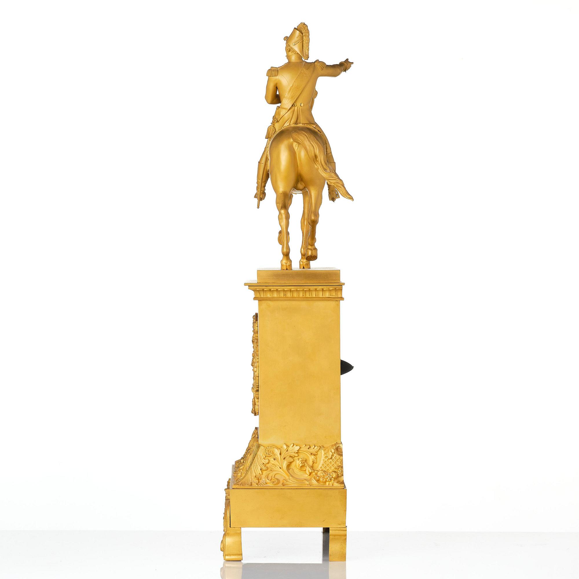 A sculptural ormolu mantel clock after b. E. Fogelberg, Paris, mid 19th century.